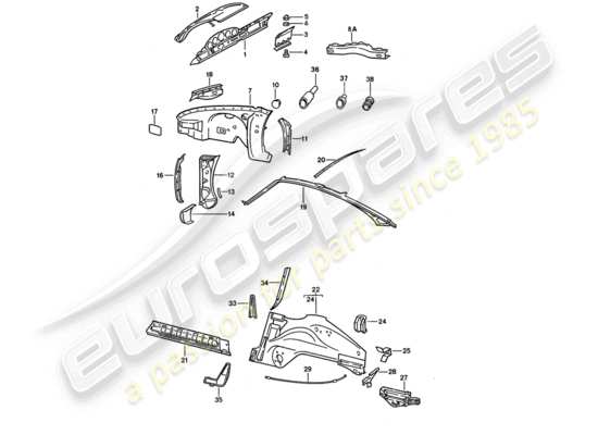 a part diagram from the Porsche 911 (1989) parts catalogue