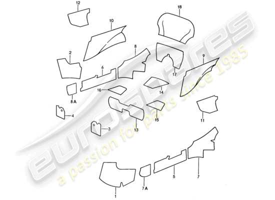 a part diagram from the Porsche 911 parts catalogue