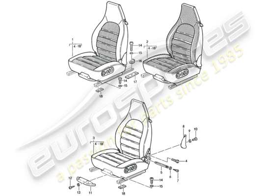 a part diagram from the Porsche 911 parts catalogue