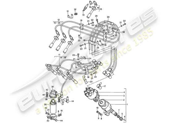 a part diagram from the Porsche 911 (1989) parts catalogue