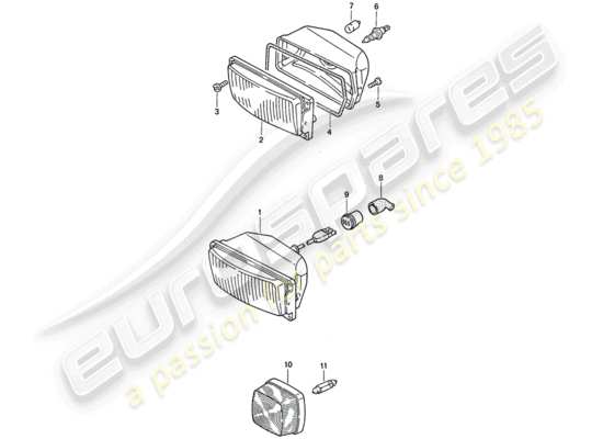 a part diagram from the Porsche 911 parts catalogue