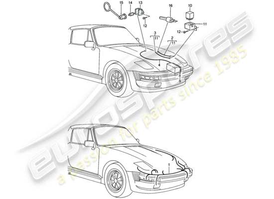 a part diagram from the Porsche 911 parts catalogue