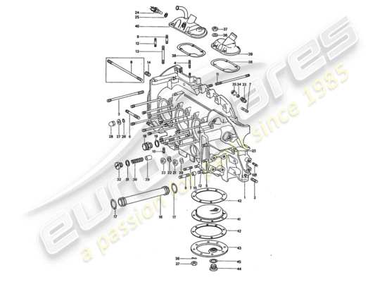 a part diagram from the Porsche 911 Turbo parts catalogue