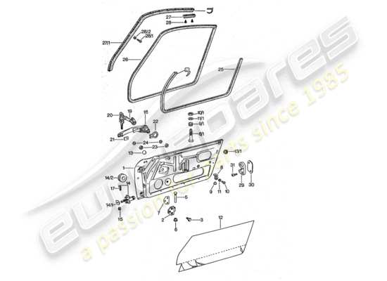 a part diagram from the Porsche 911 Turbo parts catalogue