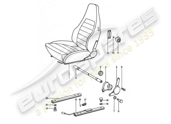 a part diagram from the Porsche 911 Turbo parts catalogue