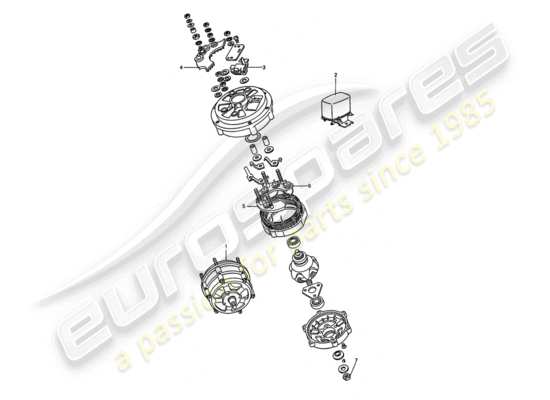 a part diagram from the Porsche 911 Turbo parts catalogue