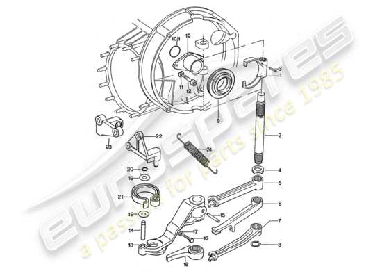 a part diagram from the Porsche 911 Turbo parts catalogue