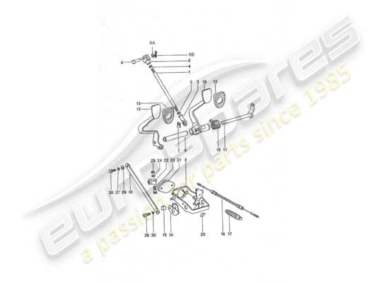 a part diagram from the Porsche 911 Turbo parts catalogue