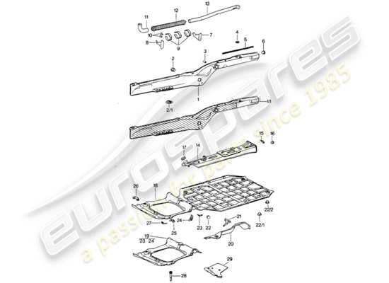 a part diagram from the Porsche 911 Turbo parts catalogue