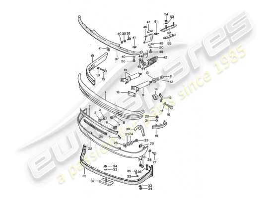 a part diagram from the Porsche 911 Turbo parts catalogue