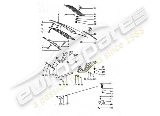 a part diagram from the Porsche 911 Turbo parts catalogue