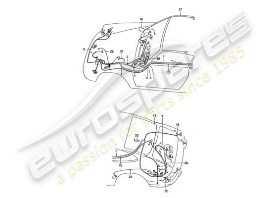 a part diagram from the Porsche 911 Turbo parts catalogue