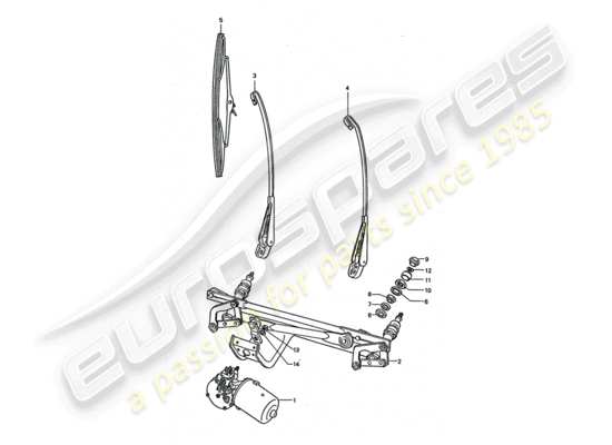 a part diagram from the Porsche 911 Turbo parts catalogue