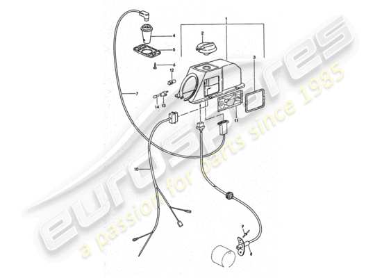 a part diagram from the Porsche 911 Turbo parts catalogue