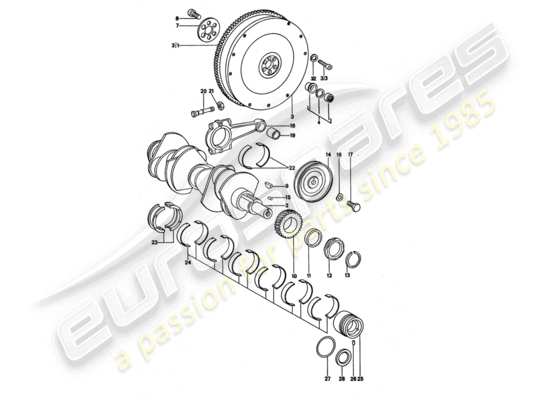 a part diagram from the Porsche 911 Turbo parts catalogue