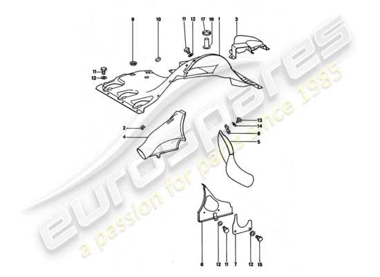 a part diagram from the Porsche 911 Turbo parts catalogue