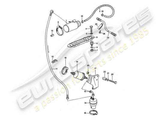 a part diagram from the Porsche 911 Turbo parts catalogue