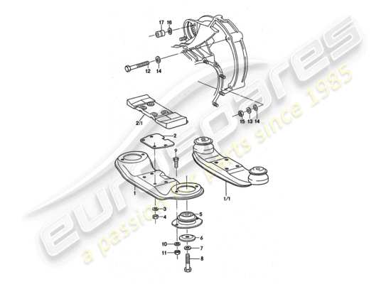 a part diagram from the Porsche 911 Turbo parts catalogue