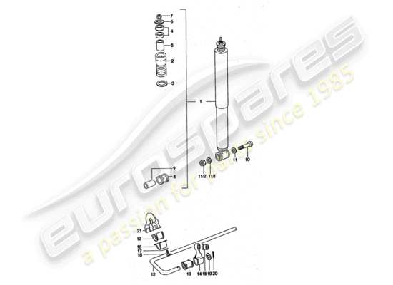 a part diagram from the Porsche 911 Turbo parts catalogue