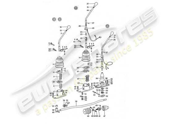 a part diagram from the Porsche 911 Turbo parts catalogue