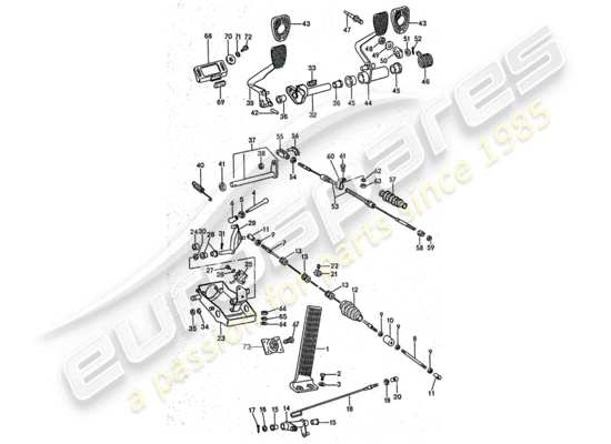 a part diagram from the Porsche 911 Turbo parts catalogue