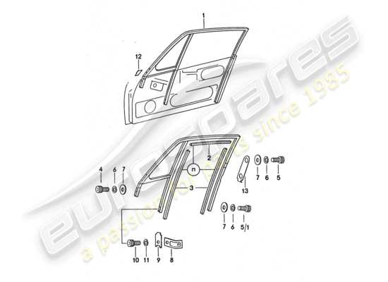 a part diagram from the Porsche 911 Turbo parts catalogue