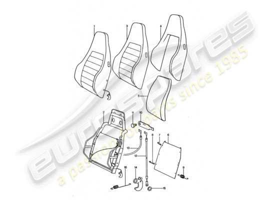 a part diagram from the Porsche 911 Turbo parts catalogue