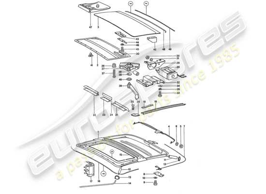 a part diagram from the Porsche 911 Turbo parts catalogue