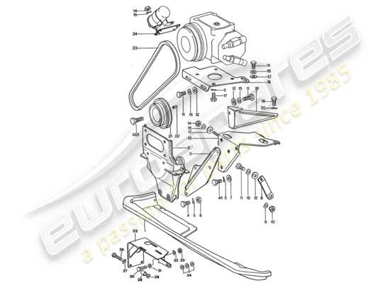 a part diagram from the Porsche 911 Turbo (1977) parts catalogue