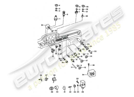 a part diagram from the Porsche 911 Turbo parts catalogue