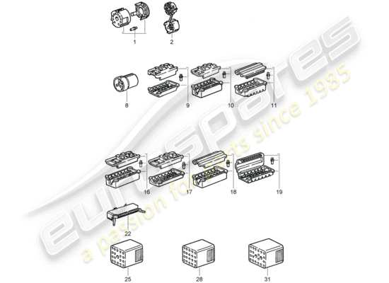 a part diagram from the Porsche 911 Turbo parts catalogue