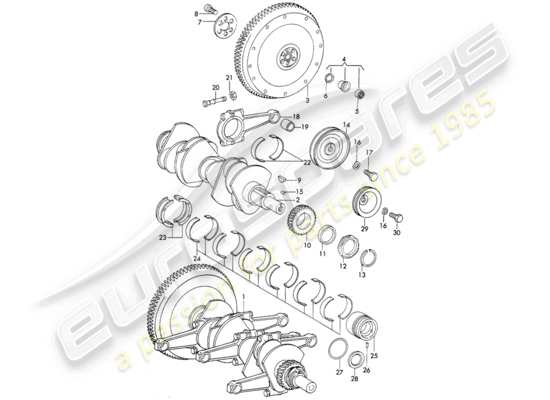 a part diagram from the Porsche 911/912 parts catalogue