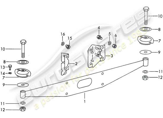 a part diagram from the Porsche 911/912 (1965) parts catalogue