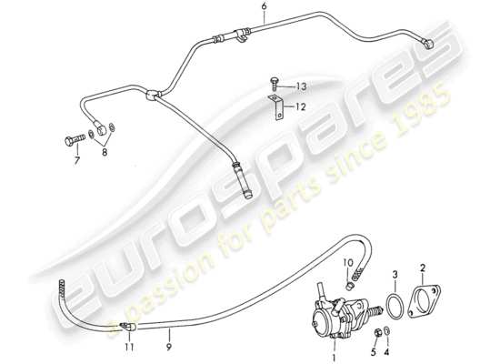 a part diagram from the Porsche 911/912 parts catalogue