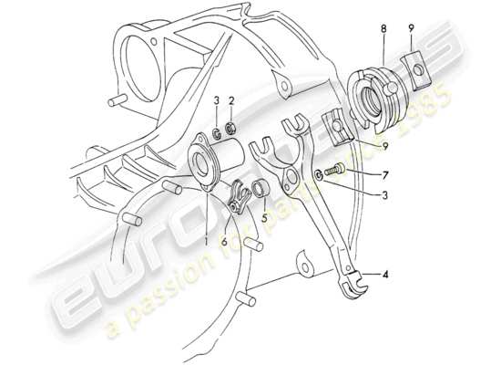 a part diagram from the Porsche 911/912 parts catalogue