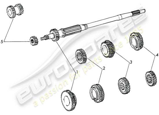 a part diagram from the Porsche 911/912 parts catalogue