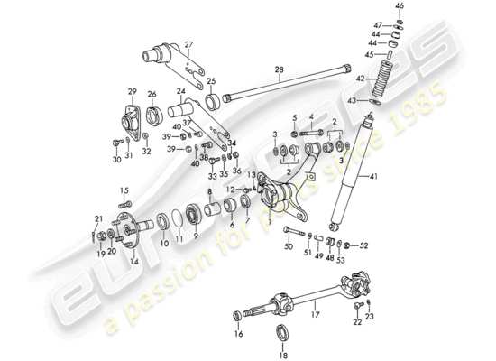 a part diagram from the Porsche 911/912 parts catalogue