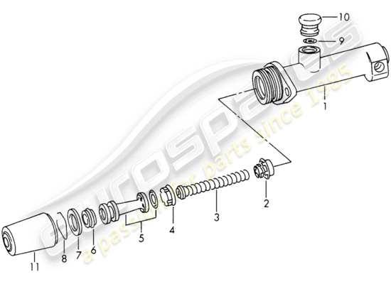 a part diagram from the Porsche 911/912 parts catalogue