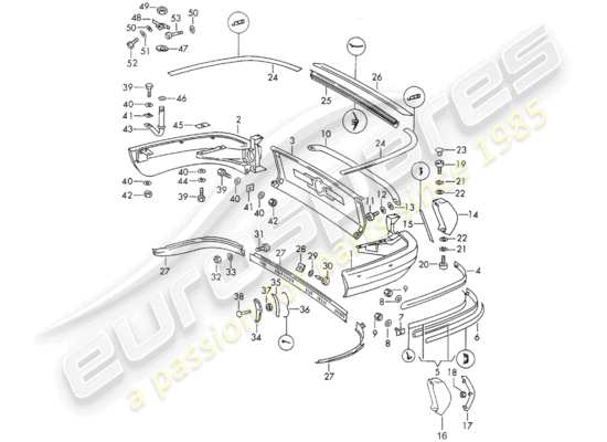 a part diagram from the Porsche 911/912 (1965) parts catalogue