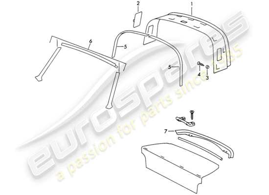 a part diagram from the Porsche 911/912 parts catalogue