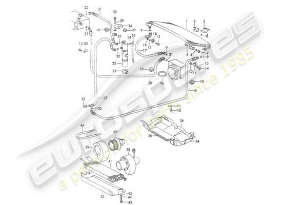 a part diagram from the Porsche 911/912 (1965) parts catalogue