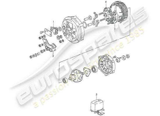 a part diagram from the Porsche 911/912 parts catalogue