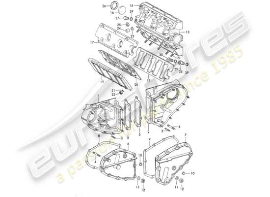 a part diagram from the Porsche 911/912 parts catalogue