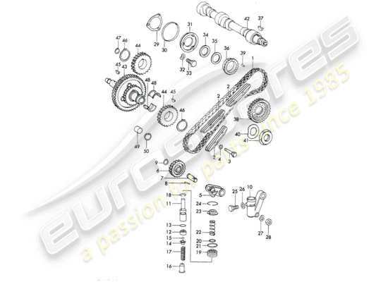 a part diagram from the Porsche 911/912 parts catalogue