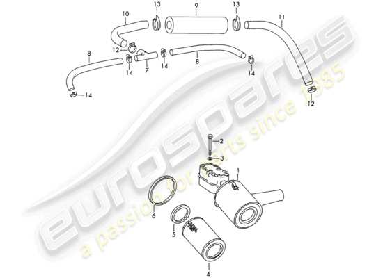 a part diagram from the Porsche 911/912 (1966) parts catalogue