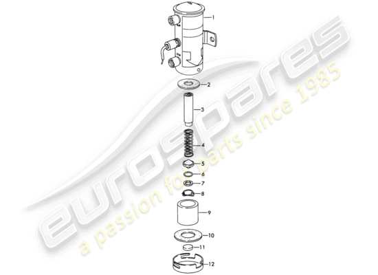 a part diagram from the Porsche 911/912 parts catalogue