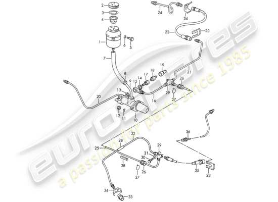 a part diagram from the Porsche 911/912 (1966) parts catalogue