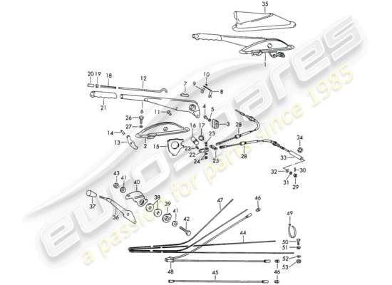 a part diagram from the Porsche 911/912 parts catalogue