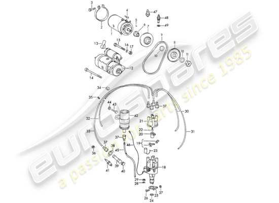 a part diagram from the Porsche 911/912 parts catalogue