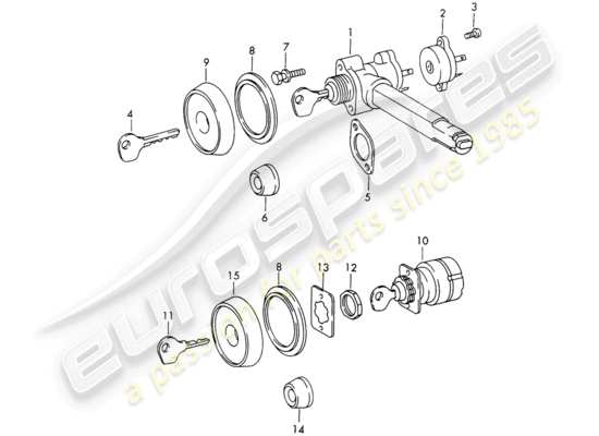 a part diagram from the Porsche 911/912 parts catalogue